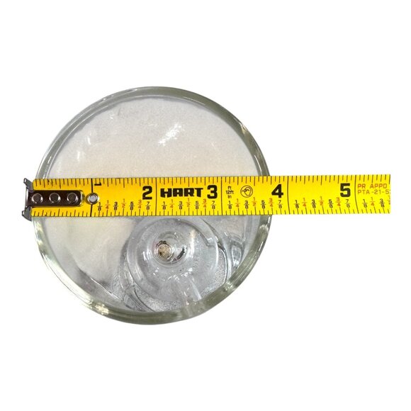 Wolfard Vintage Clear Glass Oil Lamp Unique Globe Design & Cylindrical 9" Tall - Picture 5 of 8